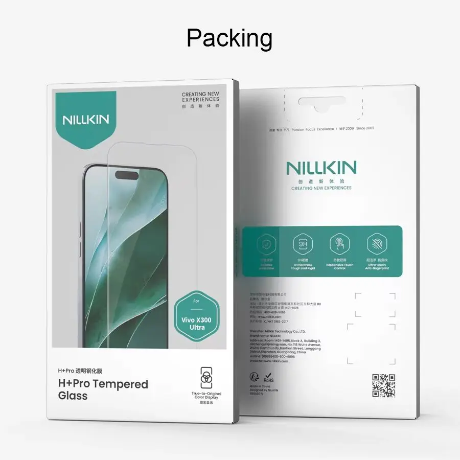 NILLKIN Szkło Hartowane do Vivo X300 Ultra, Folia Ochronna na Ekran Amazing H+PRO, Wysokiej Jakości Przezroczyste Szkło 2.5D 9H — zdjęcie produktu 7