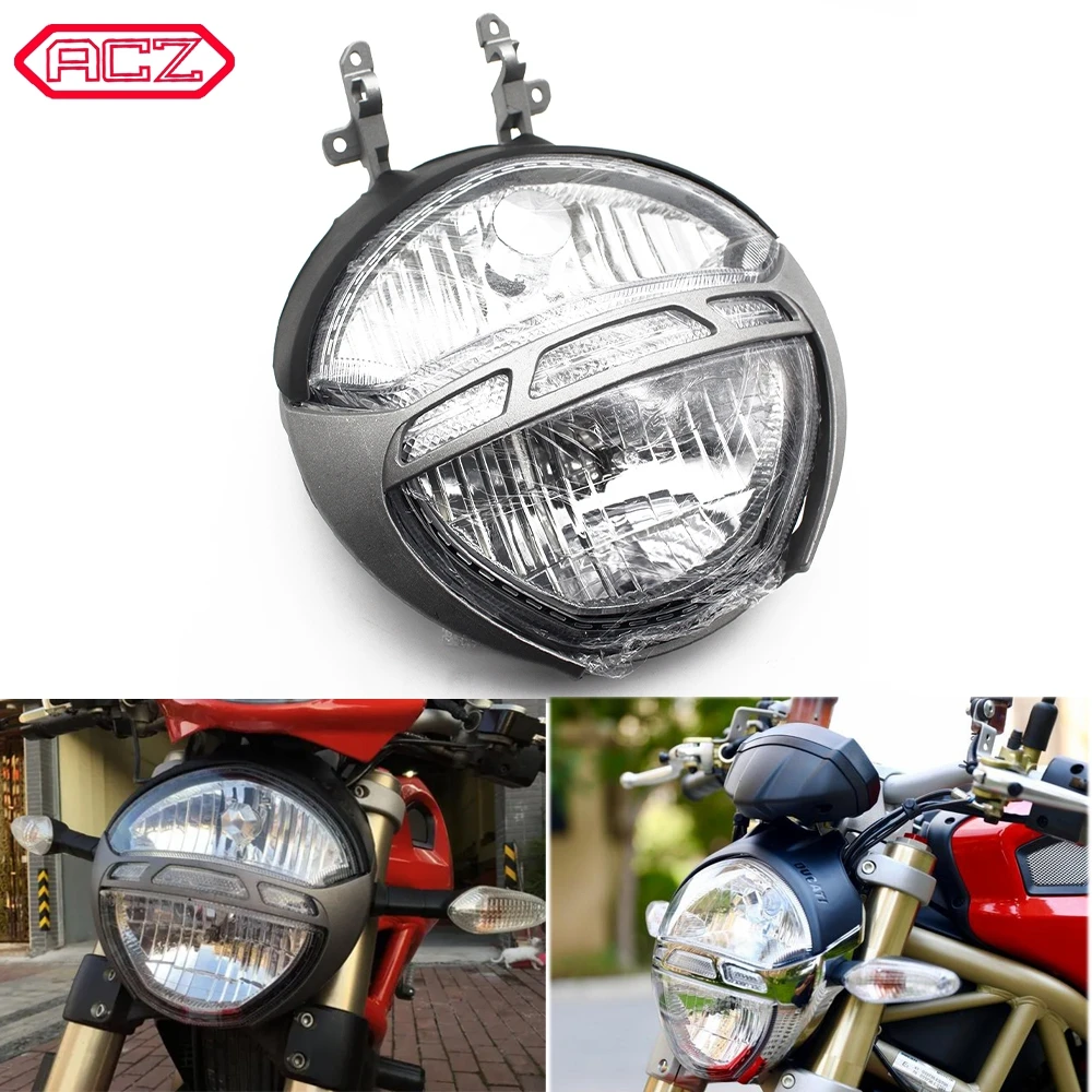 Motorcycle Carrying Bracket Headlight Assembly Headlights for Ducati Monster 1100 1100S M1000 696 795 796 2008-2014