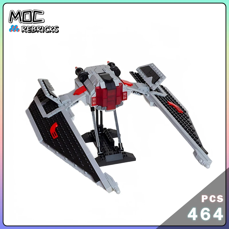 MOC-139221 Space War Series Spacefighter Models MOC Battle Weapon Creative Building Block Brick Assembly Toy Set Children\'s Gift