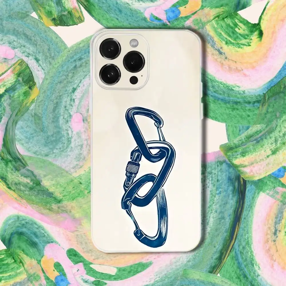 Чехол для телефона на стене для скалолазания для iPhone 17,16,15,14,13,12,11 Plus, Pro, Max, XR, XS, Plus, E, SE4, мини-прозрачный чехол