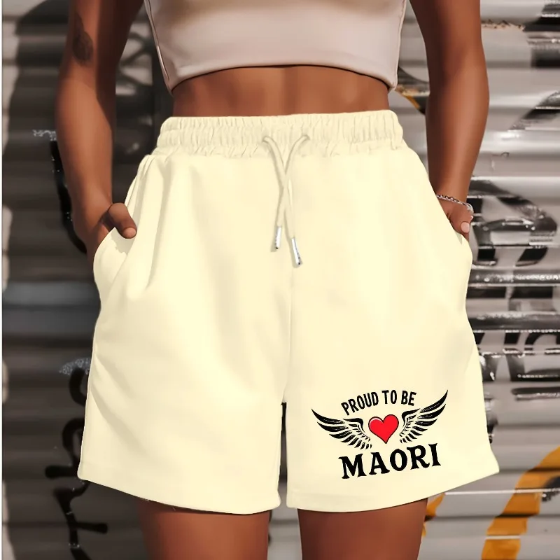 New women's shorts, summer casual versatile mid length pants, American trend outerwear, summer beach pants