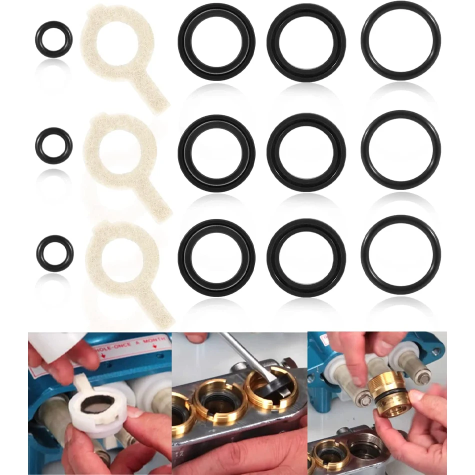 

TM 30623 Seal Kit Replacement for Cat Pump Model 30 31 34 310 340 350, 5 Frame Plunger Pumps Repairing Cat Pump Pressure Washer