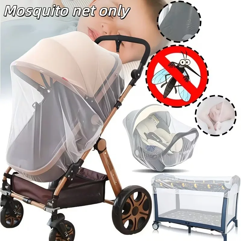 1-20PCS Universal Stroller Mosquito Net Full Half Enclosure Breathable Fine Mesh for Infant Carriage Outdoor Travel Protection