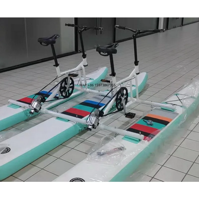 

2025 Popular New Pontoon Inflatable Water Bike Single Inflatable Water Floating Single Seat Sea Bike for Sale
