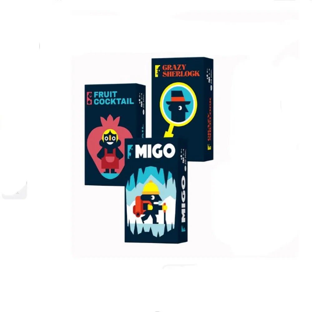 Juego de mesa Crazy Sherlock \ Fruit Cocktail \ MIGO – Estrategia compacta y portátil, divertido juego de cartas familiar para viajes y noches en casa