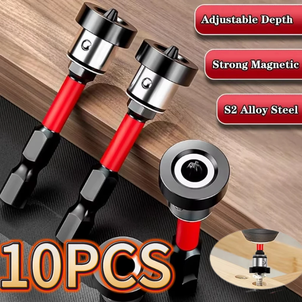 Professional Magnetic Drywall Screwdriver Bits for Gypsum Board Plasterboard Screws Positioning Locating Head Drilling Tools