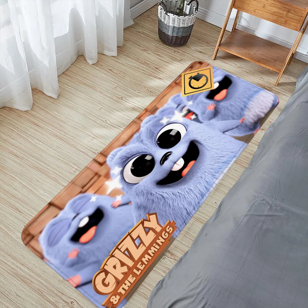 G-grizzy and the Lemmings Carpets Cute Rug Living Room Floor Carpet Custom Bath Mats House Entrance Mat Home Rugs Foot Kitchen