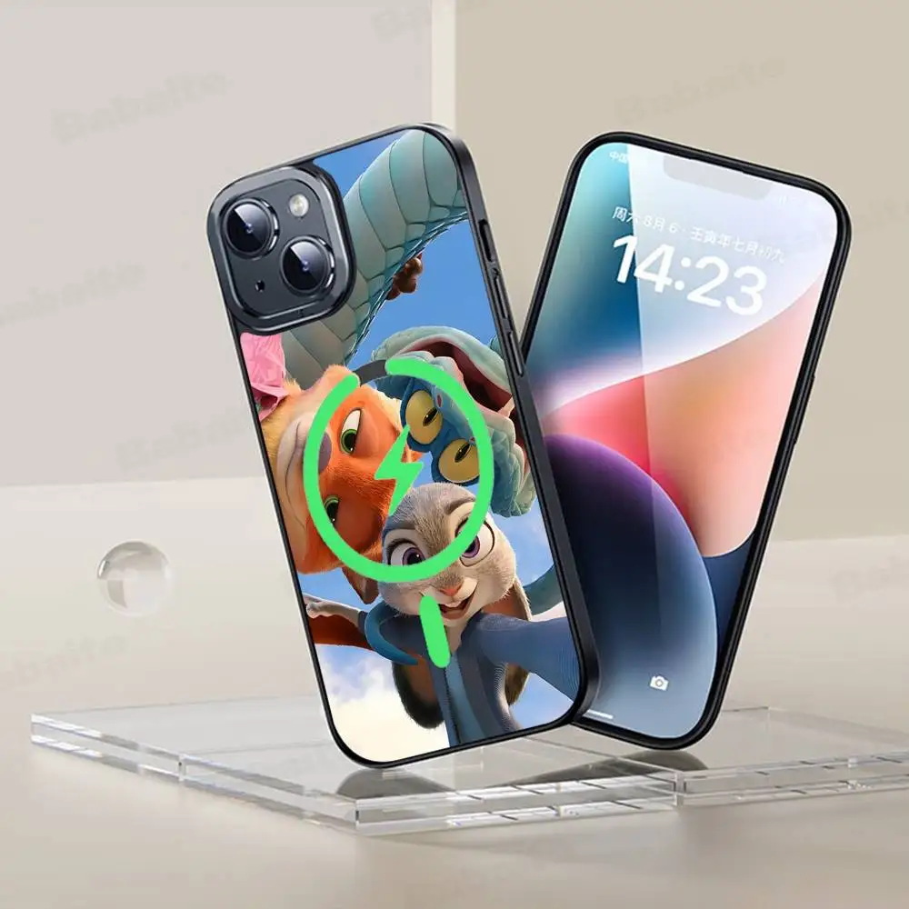 

Z-Zootopia-a 2 Movie Phone Case For IPhone 17 16 15 14 13 12 11 Pro Max For Magsafe Wireless Charger Cover
