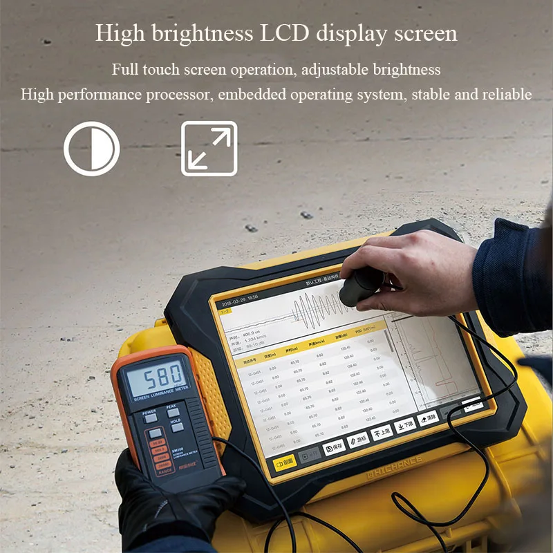 HC-ZH20 High Accuracy 1% Pile Load Testing System Static Load Machine Pile Foundation Bearing Capacity Geotechnical IP55 100W
