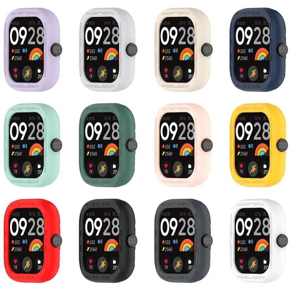 Custodia in Silicone per paraurti nuova copertura antigraffio accessori per telaio protettivo protezione per schermo a conchiglia per Redmi Watch 4 Smart Watch