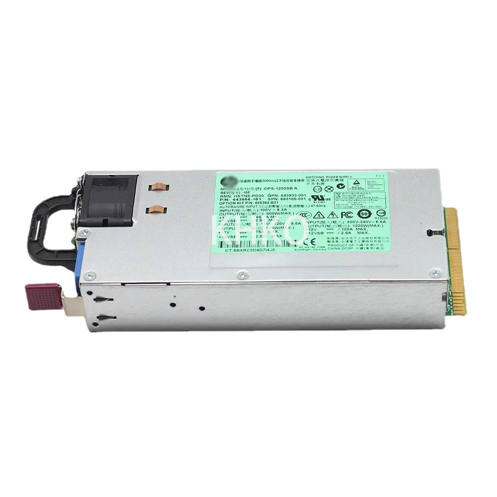 

Original 1200W for DL380 G8 Gen8/DL580 G8 G9 Gen9 DL580G8 Server Platinum Power Supply DPS-1200SB A HSTNS-PD30 643933-001 PSU