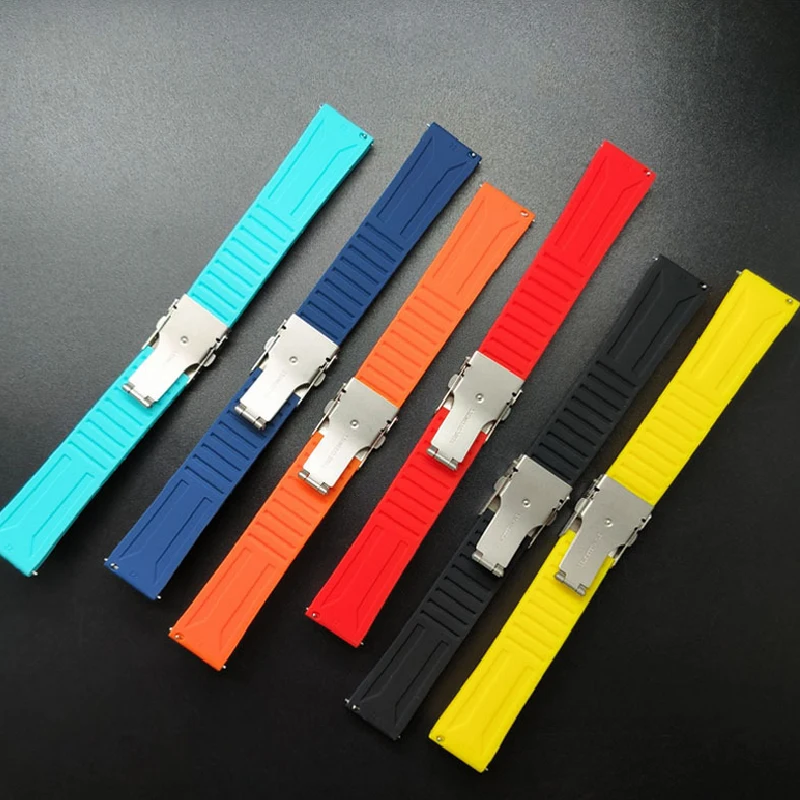 20/22/24mm Quick Release Soft Silicone Watch Band Universal Rubber Waterproof Bracelet Replacement for Samsung Galaxy Watch4/5/6