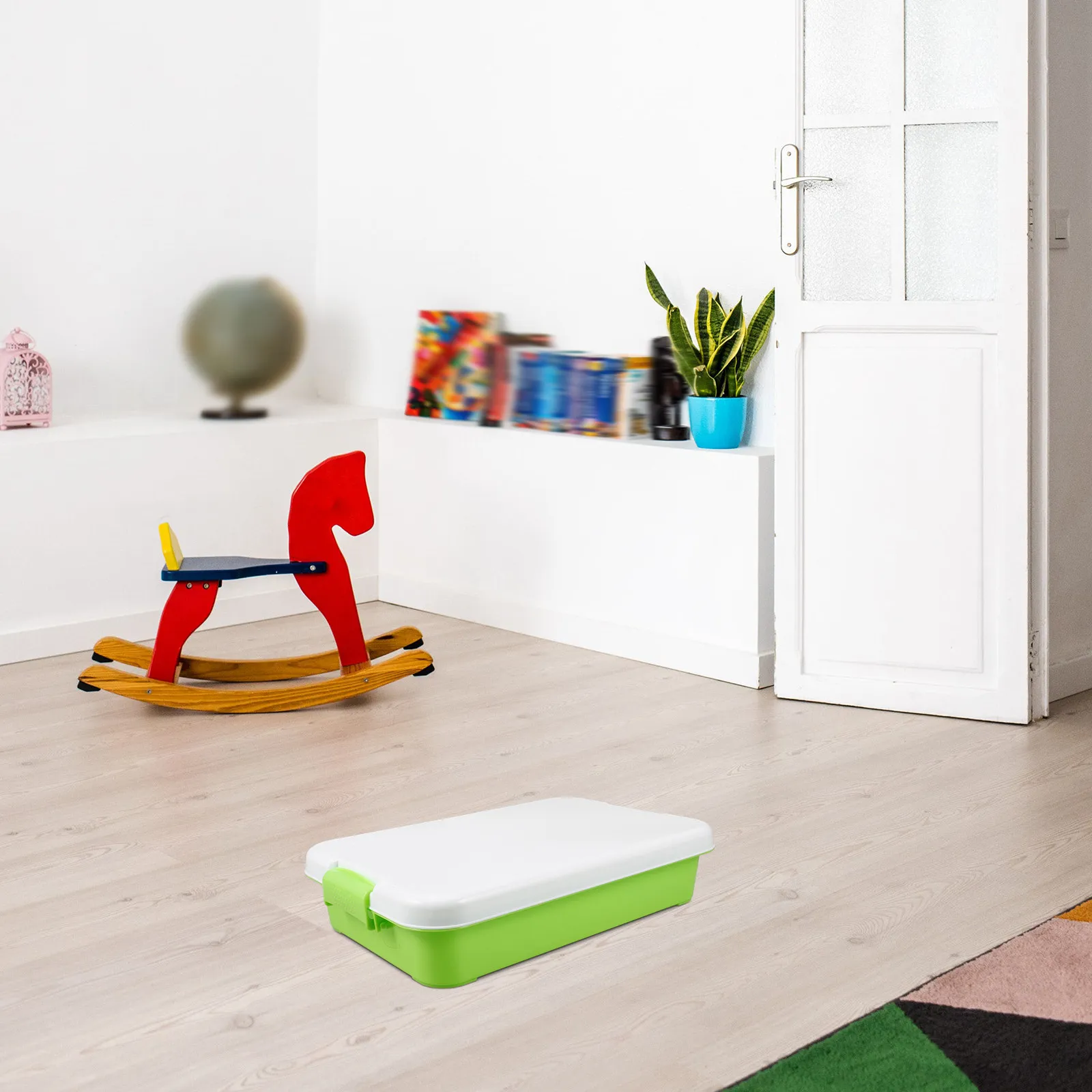 

Портативная пустая песочница с крышкой, прочная, износостойкая, большой вместимости, для пляжа и игр на заднем дворе, лоток для песка с крышкой