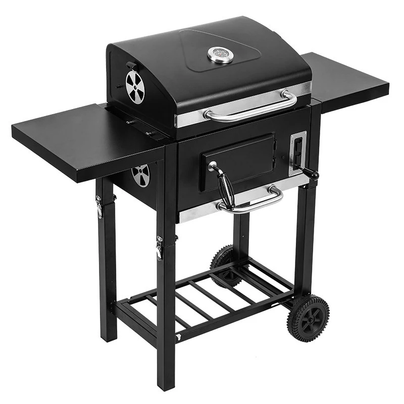 

Outdoor Gas Charcoal Grill Barbecue LPG Gas Grill Backyard BBQ Picnic Grill Outdoor Portable Folding Embedded Oven BBQ Camping