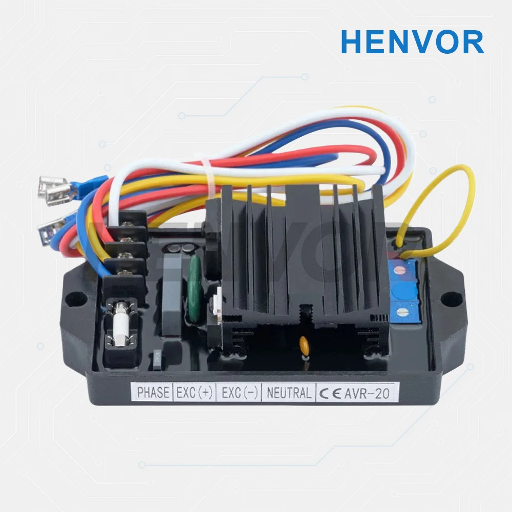 AVR-20  Automatic Voltage Regulator Brushless Excitation Generator Stabilizer Control Module for Diesel Genset Parts GAVR-20A