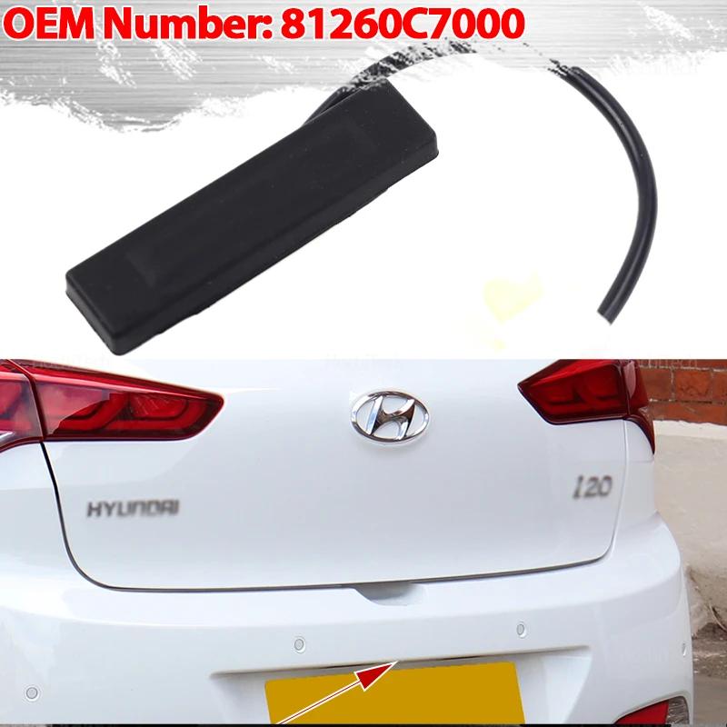 81260-C7000 for 2014- 2020 Hyundai I20 2Nd Generation Rear Trunk Lock Boot Release Switch Tailgate Opening Button 81260C7000