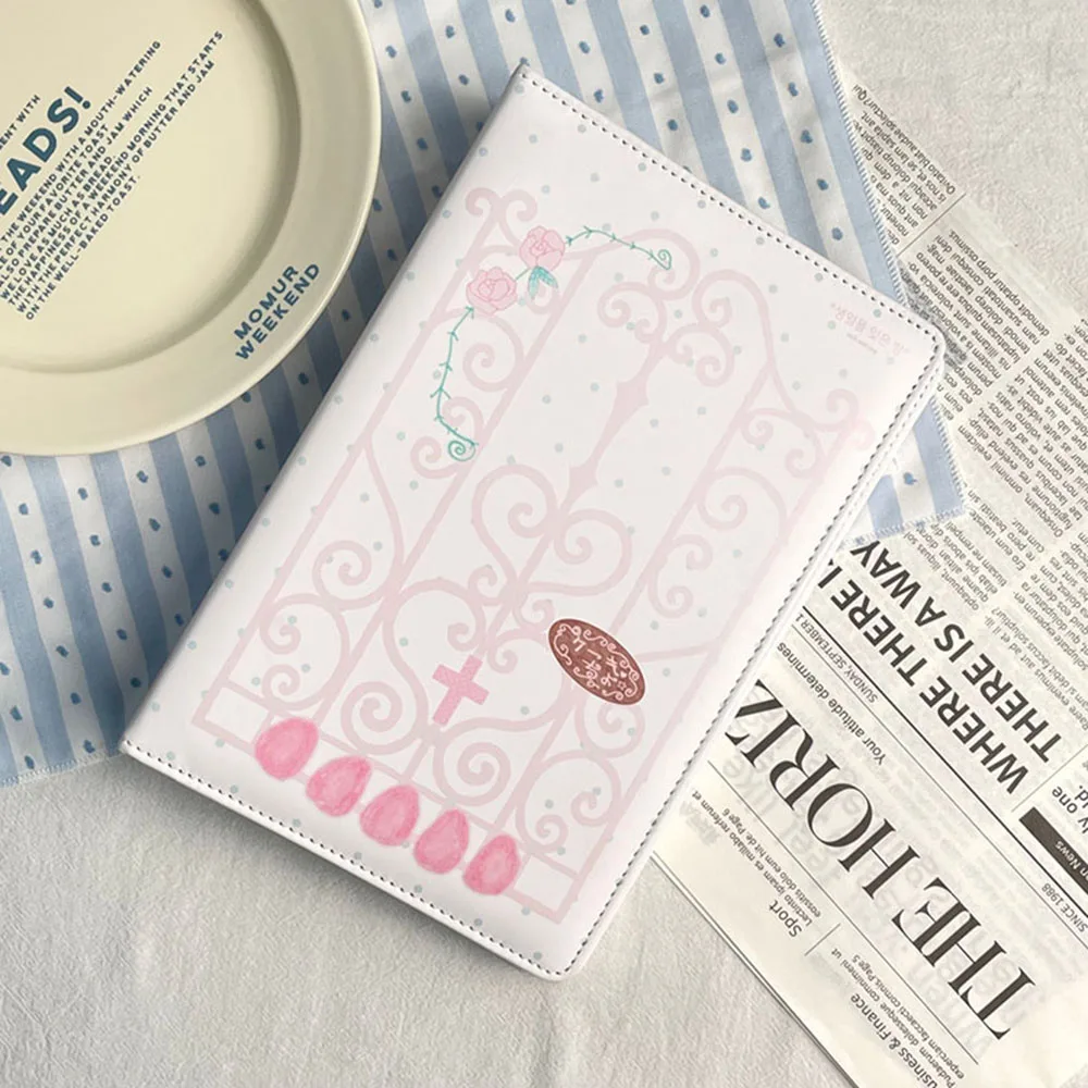 3 Inch Rose Window Vintage Photocard Binder 3 Grid PU Leather Kpop Idol Photocard Holder Ticket Storage Album Photo Card