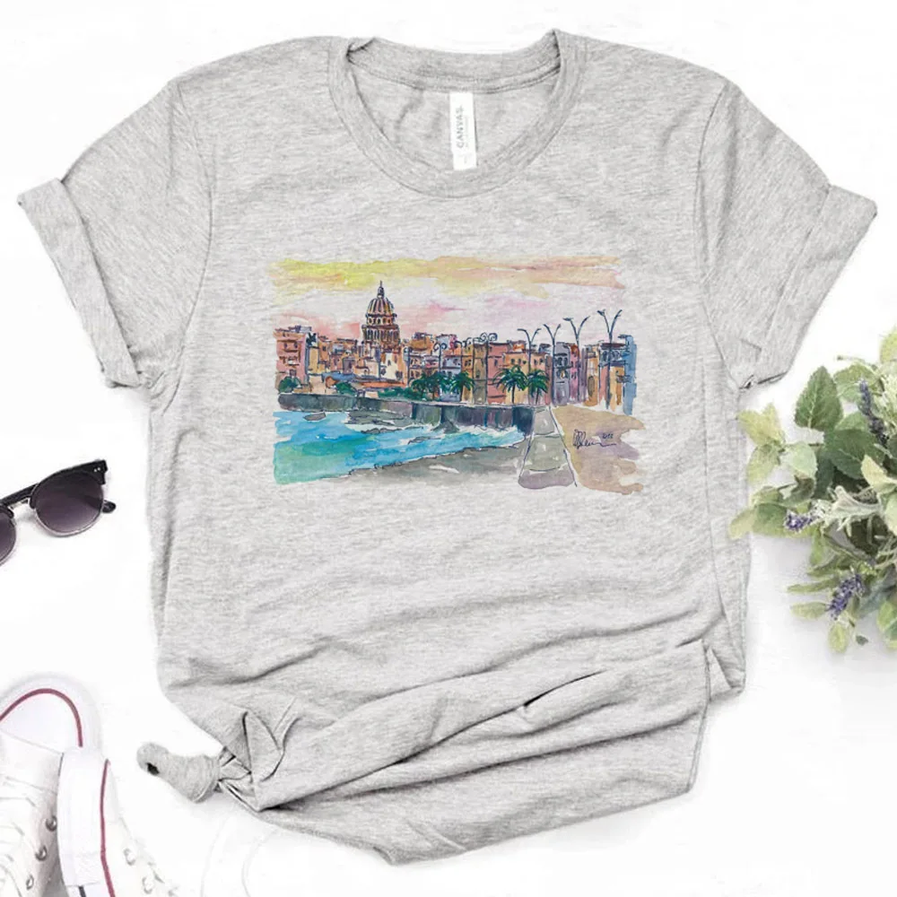 Cuba tshirt women anime korean fashion kawaii vintage emo t-shirt graphic meme japanese alternative  dollette