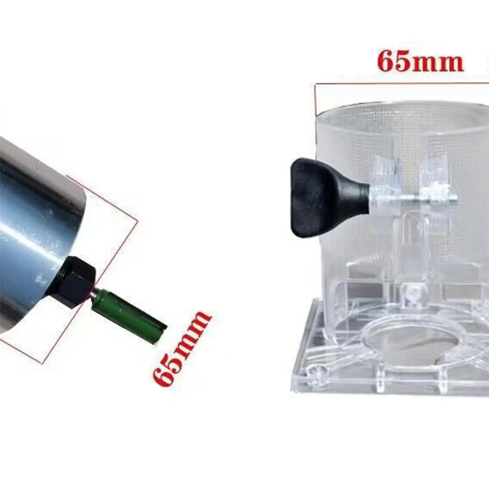 Multifunction Mortising Jig for 65mm Trimming Machine Simple to Use Stable Woodworking Mortise Machine for Cabinet Attachment