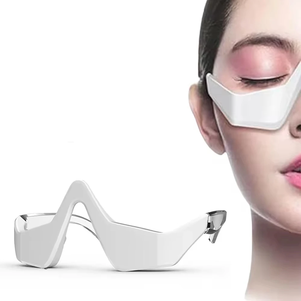 PAKISS eye care massager removes wrinkle bag puffiness heating micro current eye massager with red light to treat dark circles