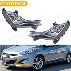 Car Front Fog Lamp Driving Lamp Headlight Foglamps With Bulb For Hyundai Elantra GT 2013-2017 92201-3X210 92202-3X210 Car light