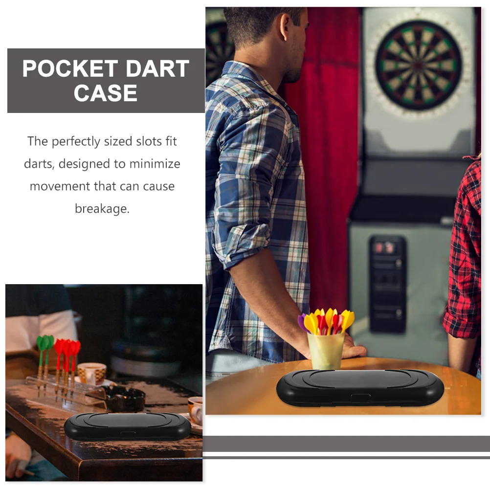 

3 Pcs Dart Storage Box Professional Travel Pouch Small Case Plastic Hard Carrying