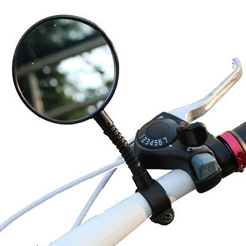 2Pcs Bicycle mirror Bike Handlebar Flexible Rear Back Mirror Rearview  New