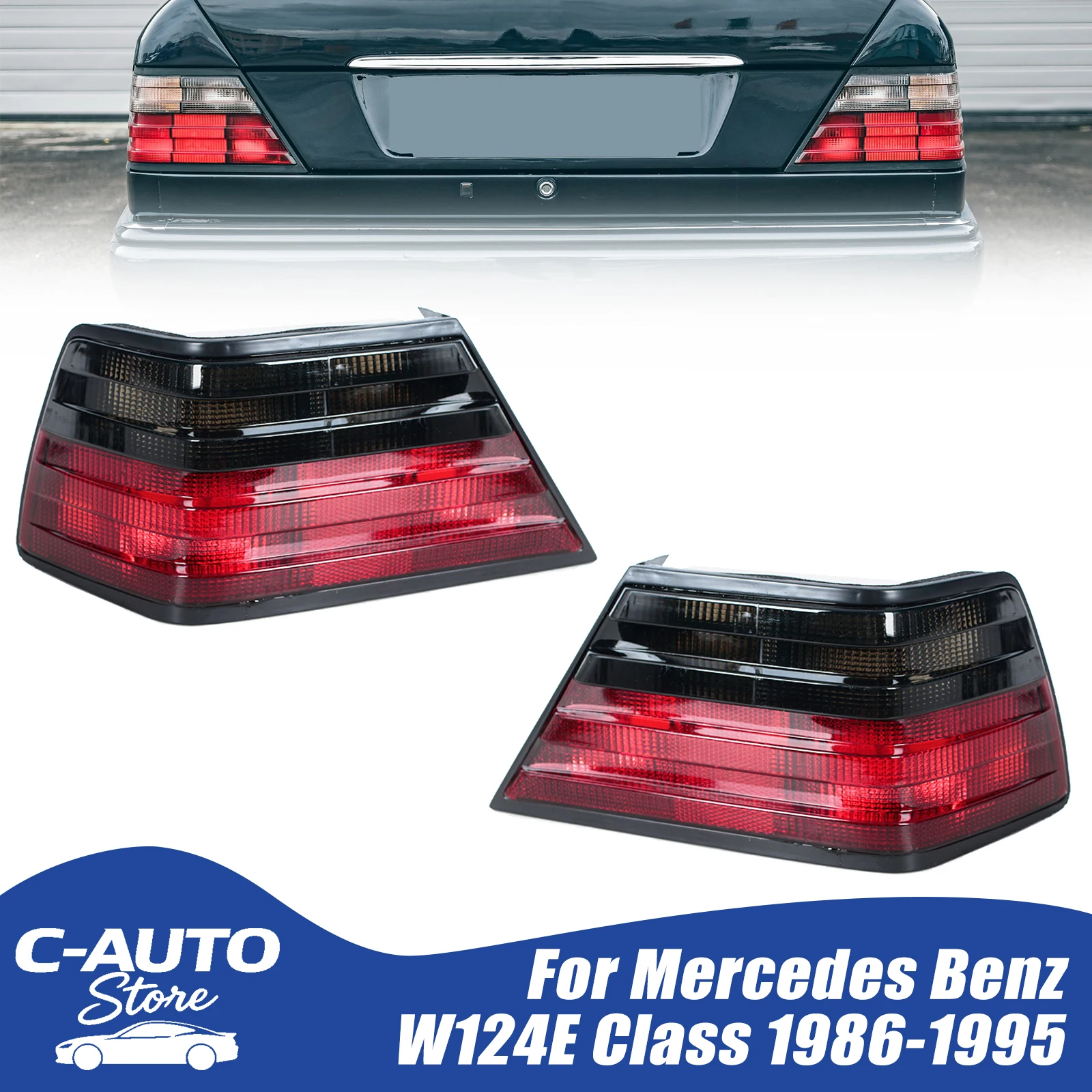 Rear Tail Lights Euro Smoke Tail Brake Lamp For Mercedes Benz W124 E Class 1986-1995 Car Signal Lighting Light Left/Right
