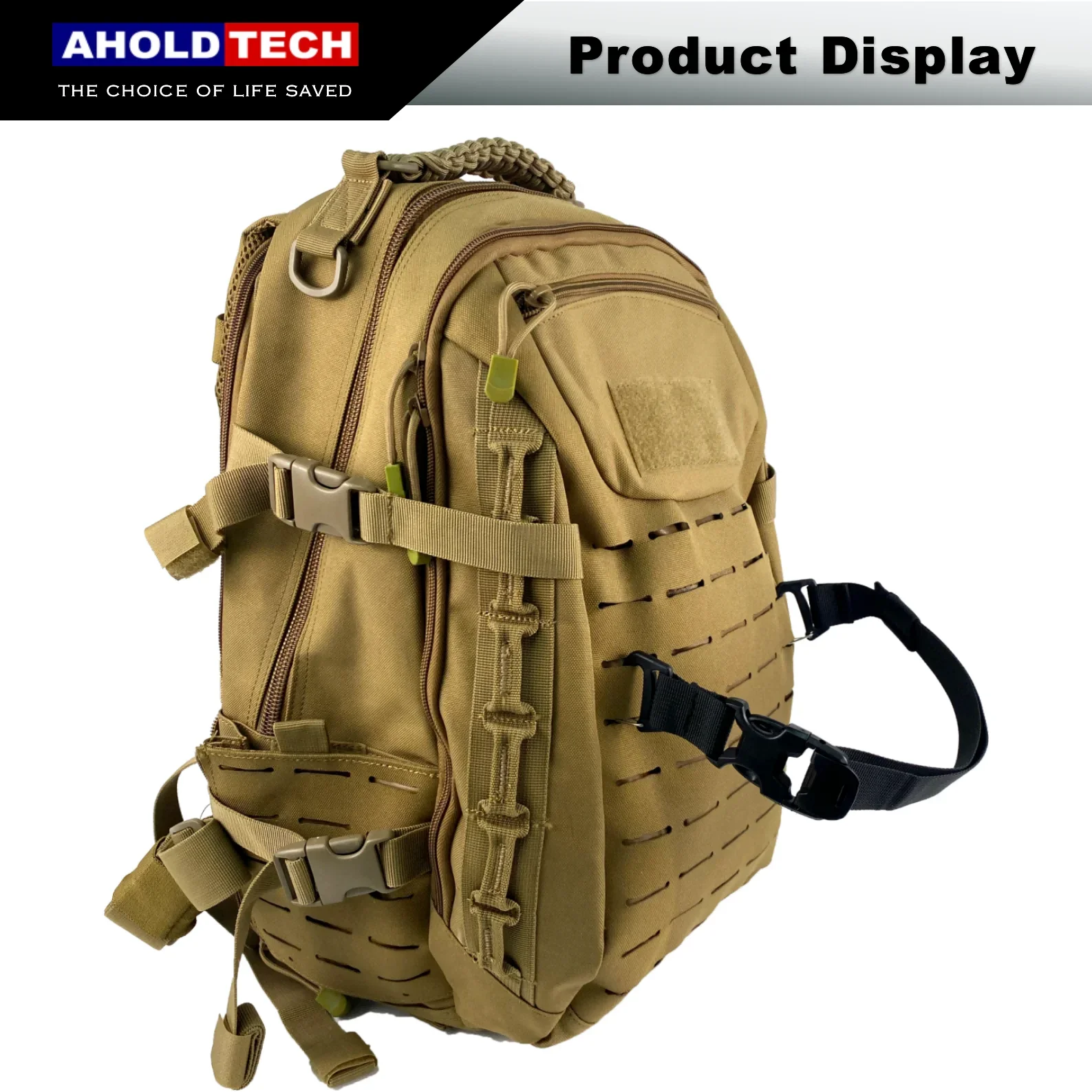 Imagem -05 - Holdtech-tactical Mochila Ajustável Strap Quick Release Fixação Molle Webbing Expansão Extensão Acessórios