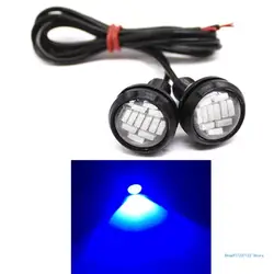 2x Eagle Eye LED 23mm 4014 12SMD High Power Car Daytime Running Backup Turn Lights Auto License Plate Lamps White