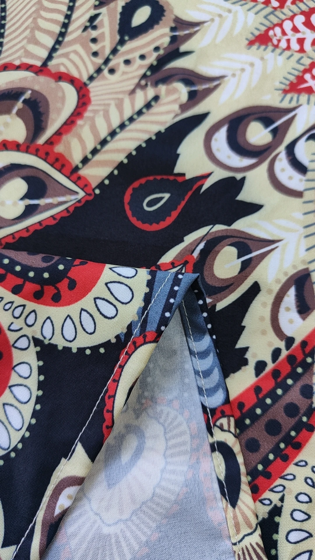 여성용 우아한 홀터넥 민소매 화려한 공작 깃털 프린트 에스닉 Boho Flowy Vacation Mini Dress