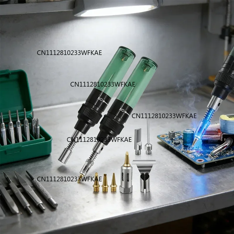 Multi Function Butane Soldering Torch Kit 1300 C Portable Soldering Iron Heat Gun Blow Cordless Welding Pen for Repair Crafting