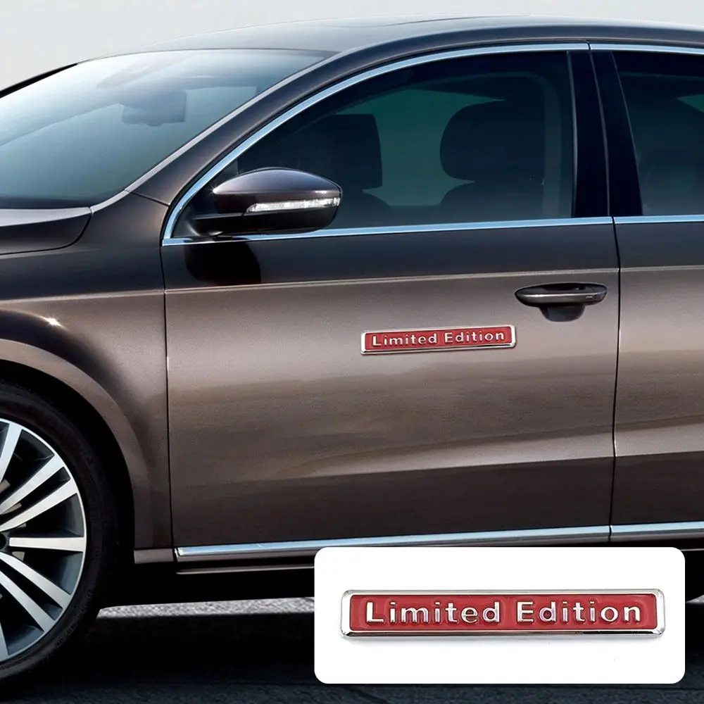 

Limited Edition Logo Metal Badge Square Bar 3D Car Sticker Motorcycle Stickers Auto Refitting Accessories Car Styling Decal