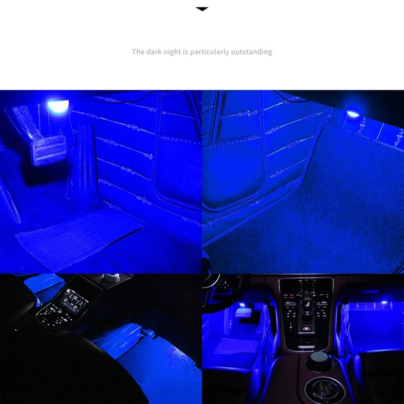 Car LED Strip Lights RGB Car Interior Lights Ambient Lighting Kits Sound Active Function USB Connection for Automotive