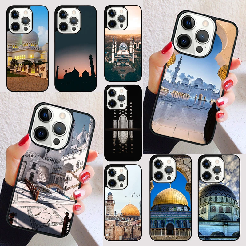 Muslim Mosque Building Colourful Style cover For iPhone 15 16 13 12 11 14 Pro Max Mini Max SE 2020 7 8 6S Plus Phone Case