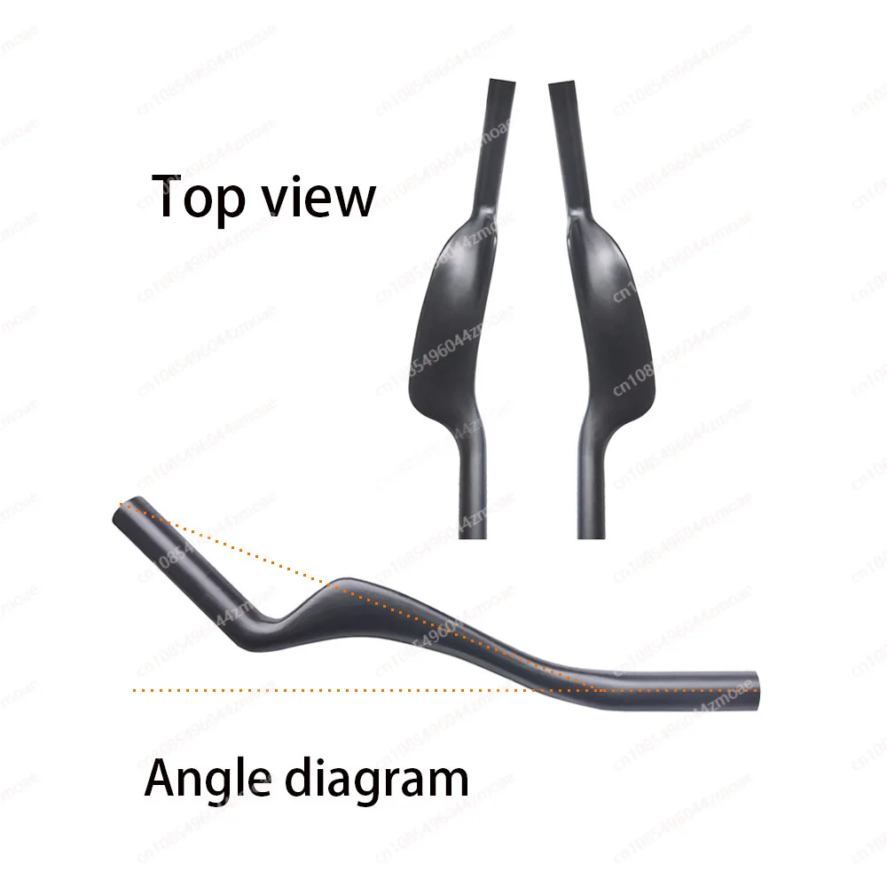 دراجة من ألياف الكربون، مسند طويل، مقود دراجة الطريق، سباق TT Put Dead Speed Handlebar Training Ground Rider #4