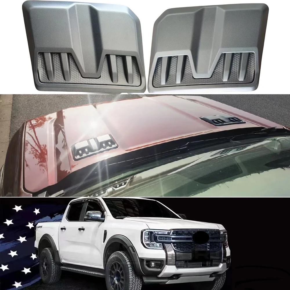 Auto Accessories for Ranger T9 2023 2024 2025 2026 Bonnet Scoop Plate Trims Covers Car Parts