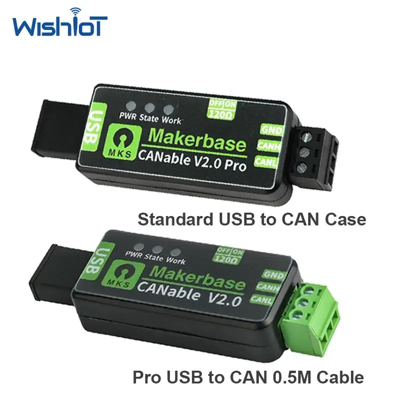 MKS CANable V2.0 S Pro USB to CAN Adapter Bus Analyzer Shell Case Board Parts Set Compatible for 3D Printer DIY Project