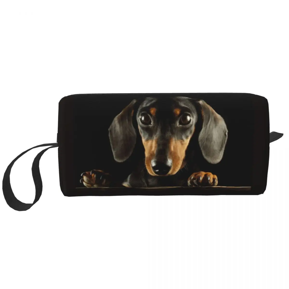 Dachshund Dog Cosmetic Bag para mulheres, grande capacidade, cachorro, pet, maquiagem, beleza armazenamento, sacos de higiene pessoal, kit Dopp, caixa, moda