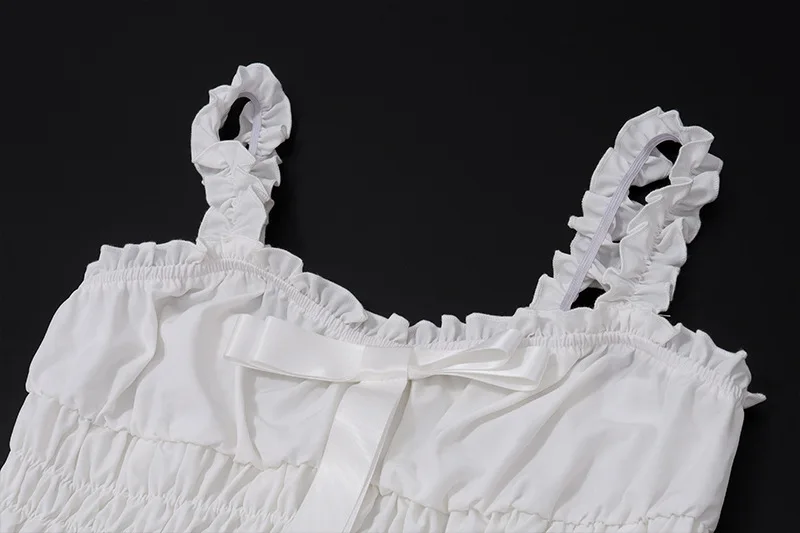 Y2k 드레스 여성 Fairycore 의류 Sweetheart Neck 민소매 Tiered Ruffle Hem Shirred Cami Dress 이브닝 파티 드레스