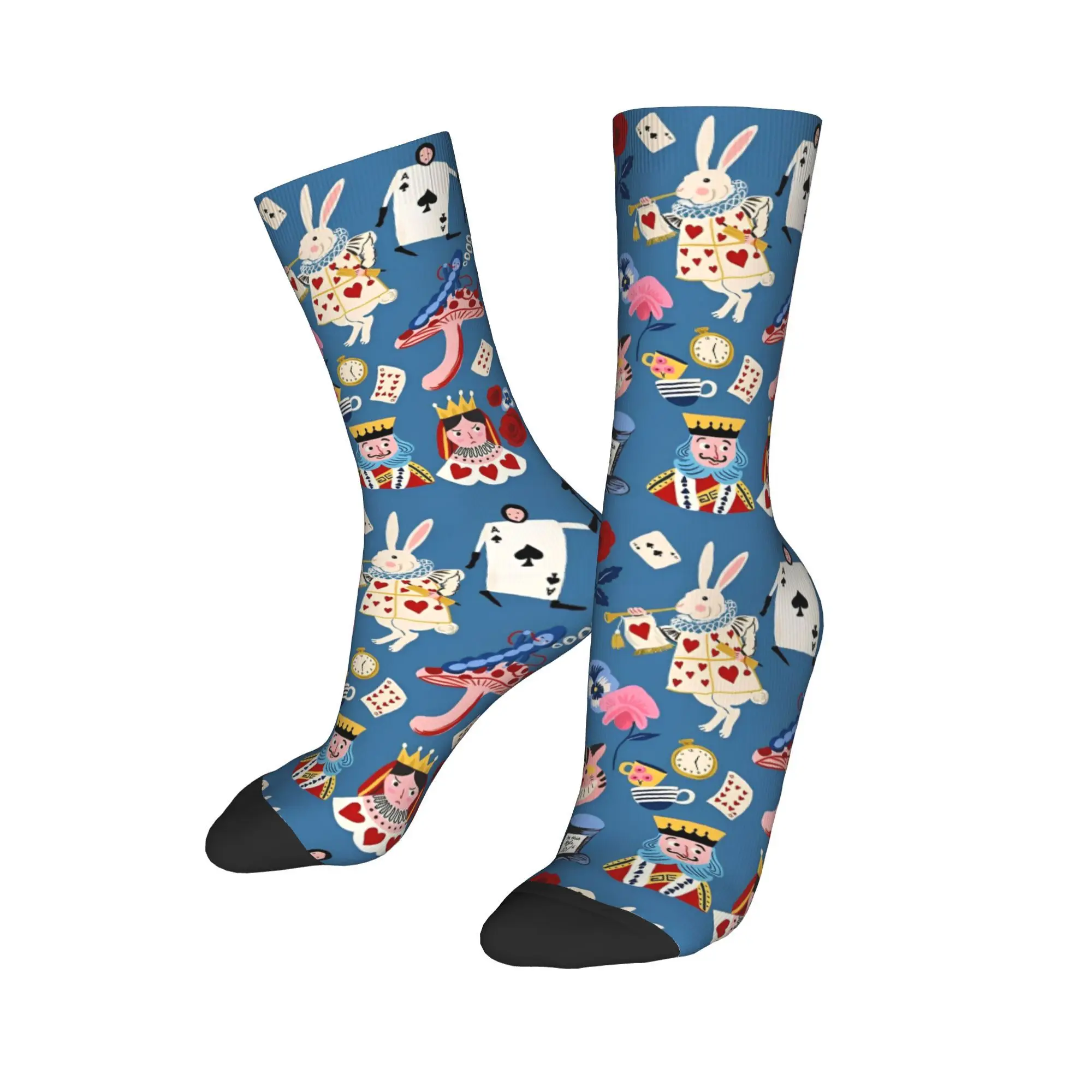 Alice in Wonderland Cartoon Winter Warm Hip-hop UnisexSocks Characters Collection Non-slip Crew Socks