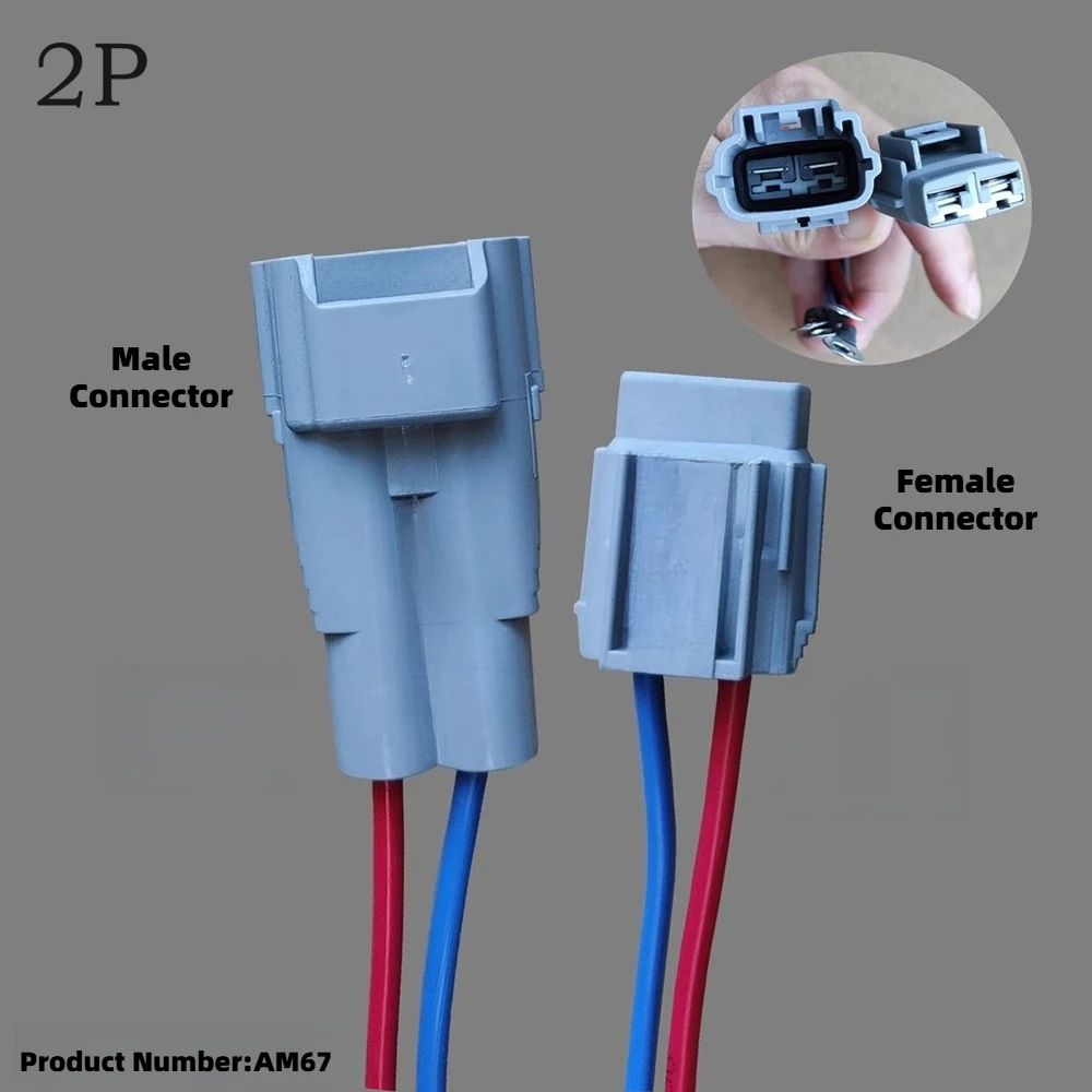 

2PIN Electric Vehicle Charging Gun Air Conditioning DC Converter Range Extender High Current Power Waterproof Connector Plug 2P