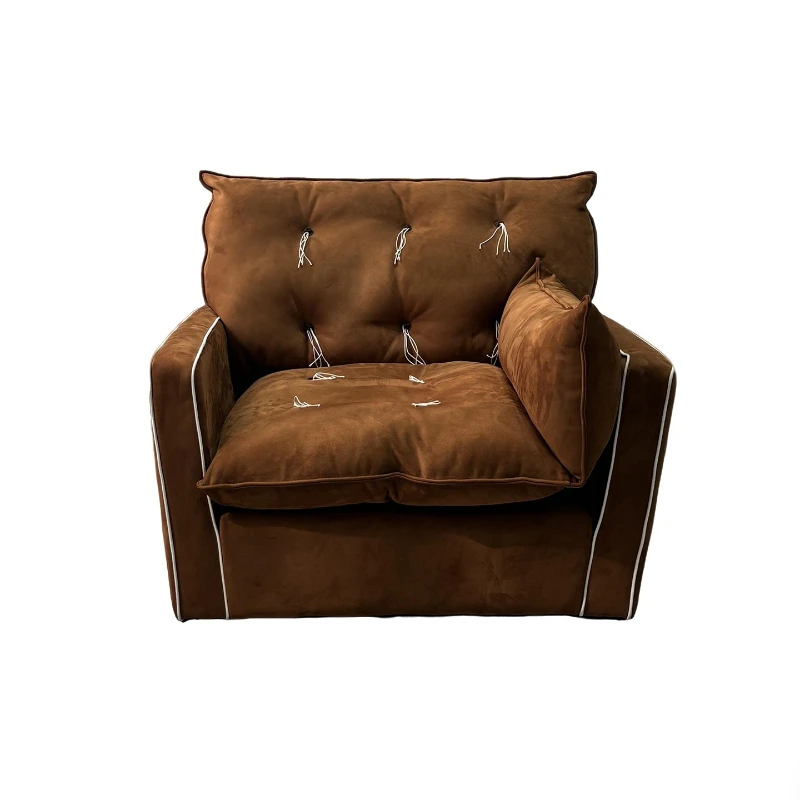 Single Sofa Minimalist Swivel Living Room Lounge Chair Armchair