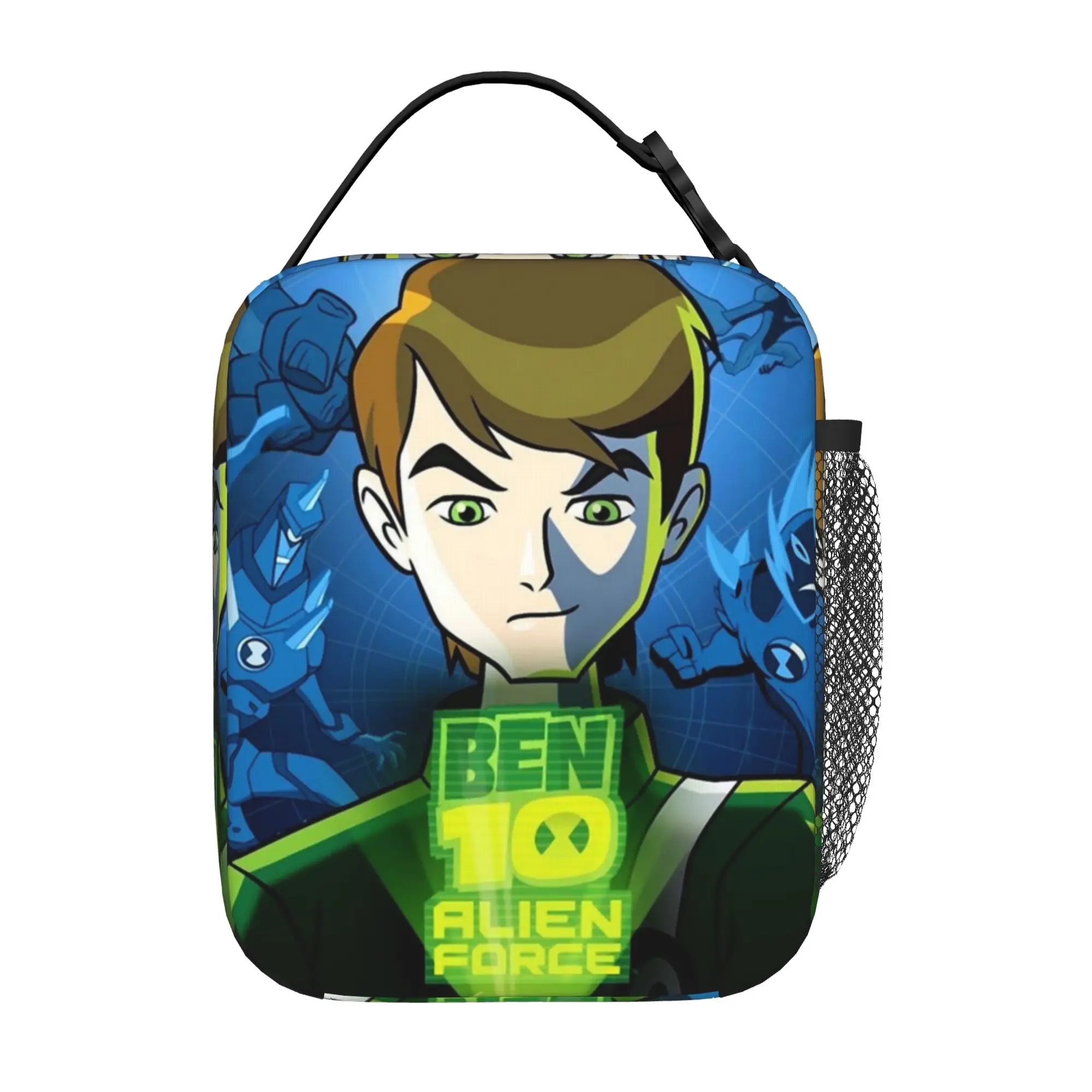 Back to school season  Picnic Bag Ben10 Alien Force Character Art Vintage Good Quality Portable Heat Preservation Lunch Bag