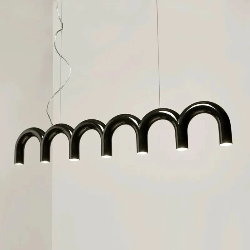 

Italian Designer Pendant Lights Modern U-shaped LED Senior Chandelier Parlor Bedroom Restaurant Bar Counter Home Decor Lighting
