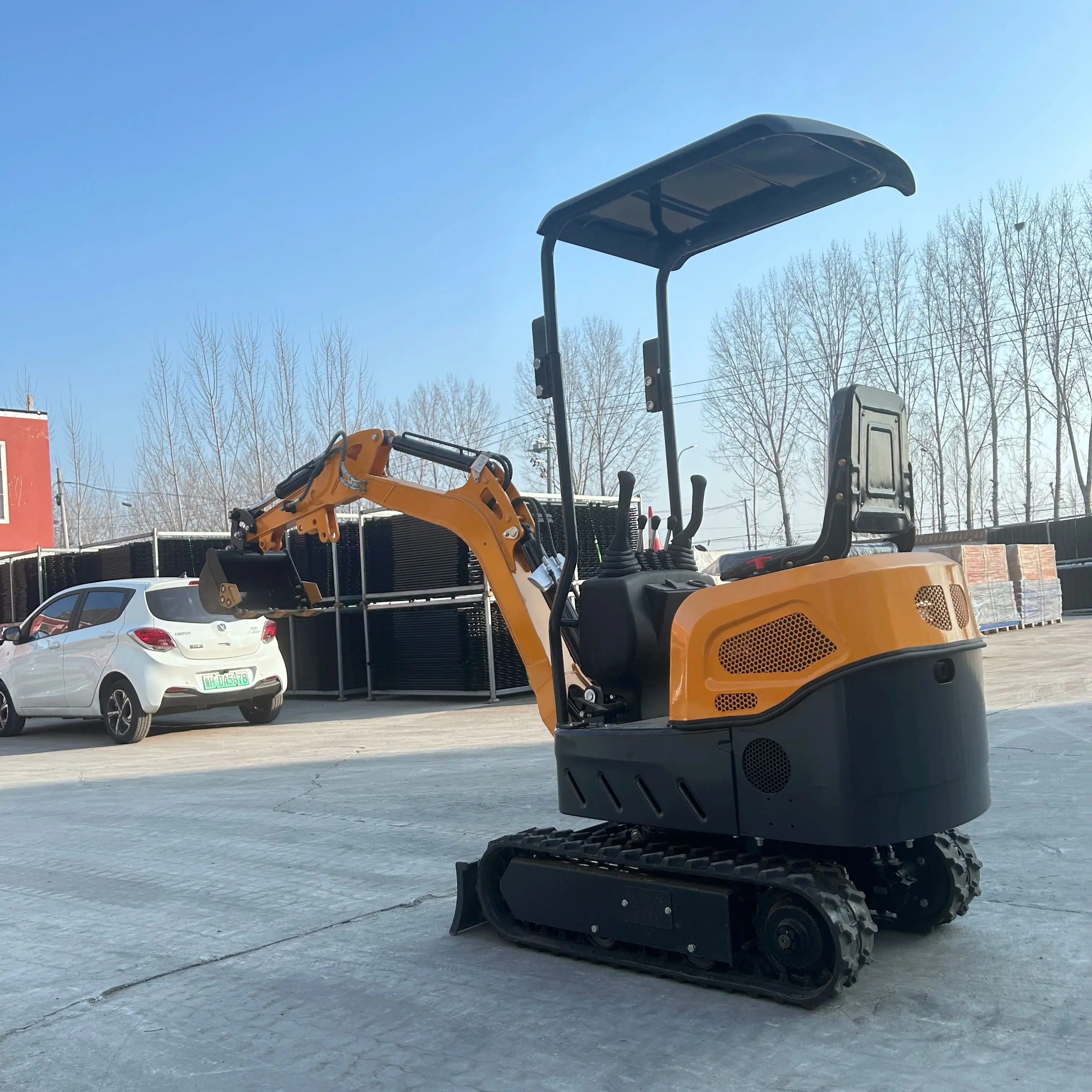 

Small excavator EPA engine Kubota 1.2-ton excavator track type small excavator for agricultural use