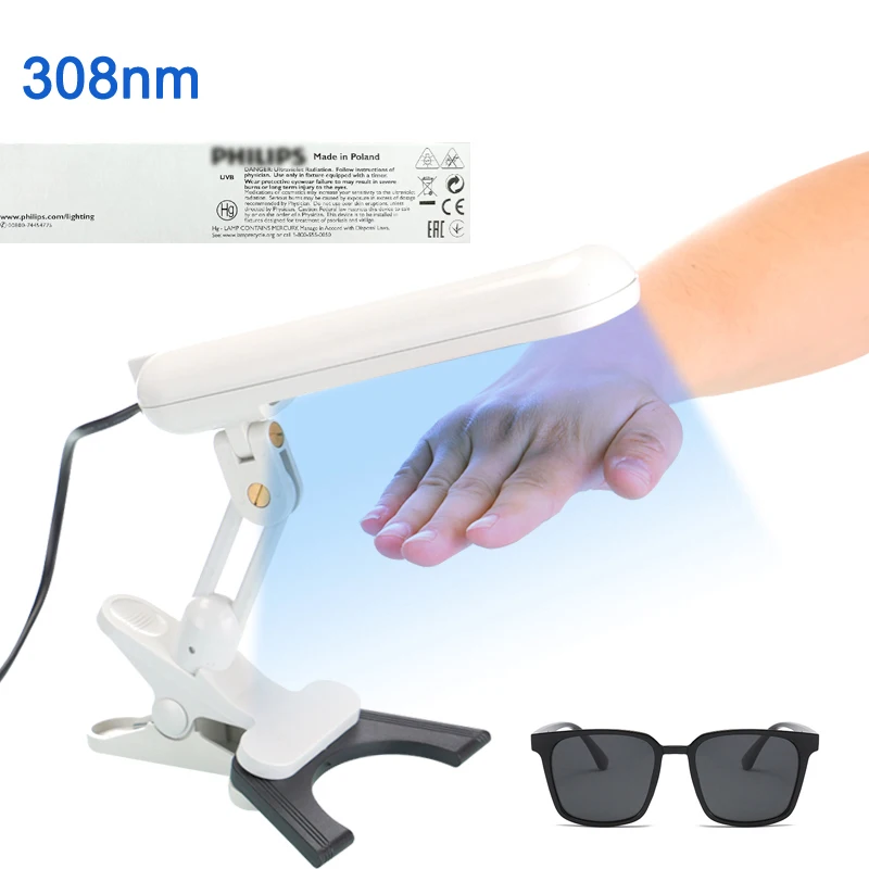 Uvb 308nm Narrow Band Ultraviolet  Lamps Household Phototherapy Treatment Anti-White Spot Treat Vitiligo Psoriasis