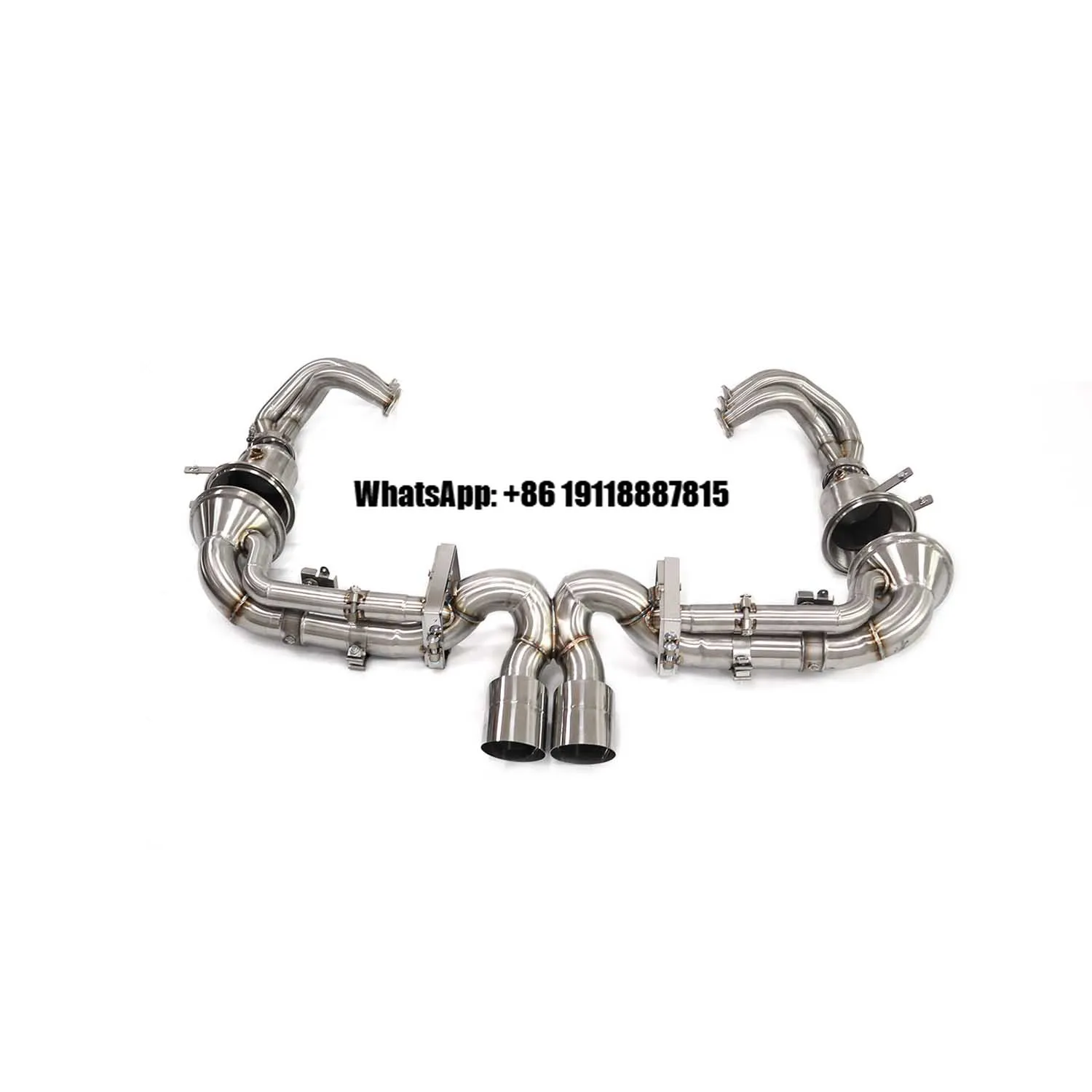 ING Stainless Steel Exhaust System Full Set for Porsche 911 992 GT3 With High Flow Performance Auto Turning Pipe Parts