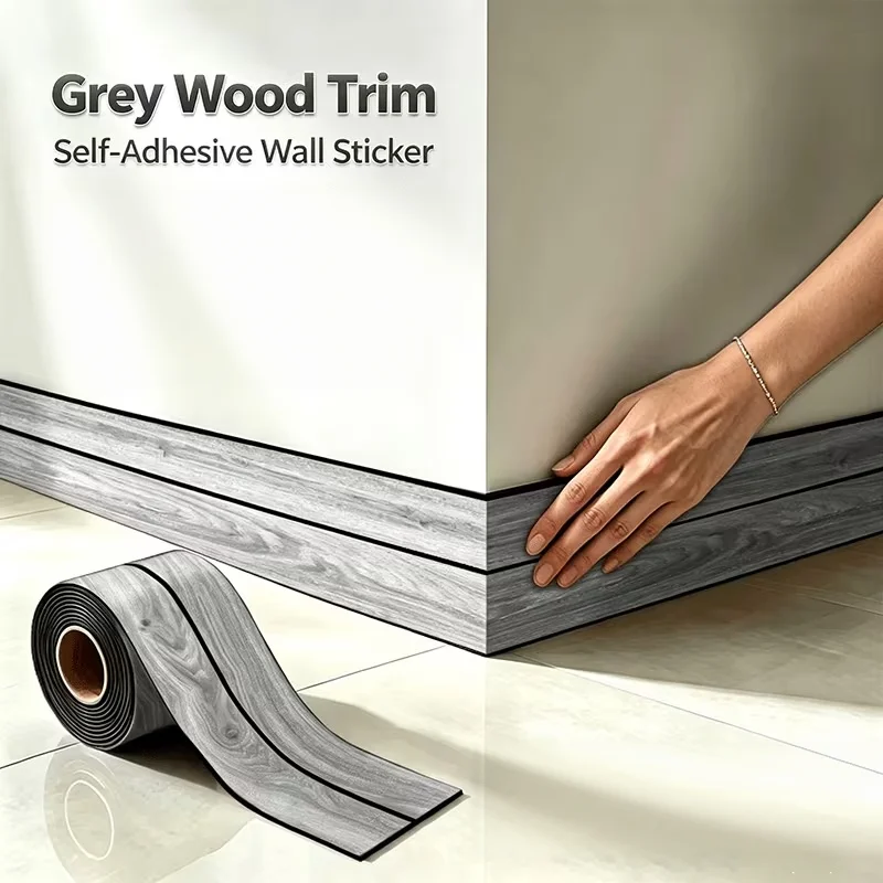 1PC Self-Adhesive Grille Waistline Strips, Grille Edge Strips,Can Be Applied to Corners, Suitable for All Indoor Spaces