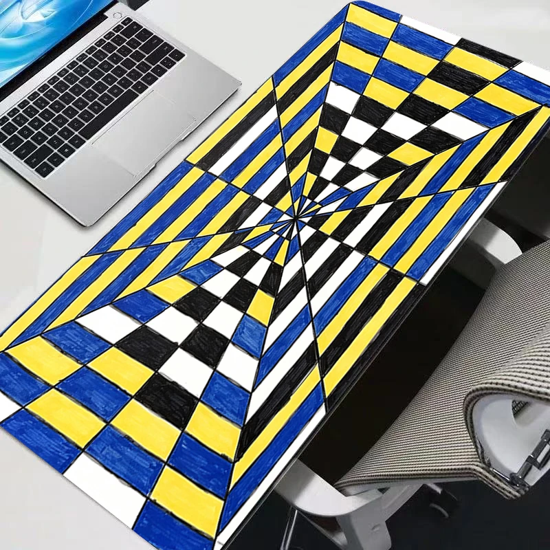 Mouse pad colorful grid Professional E-sports gamers speed pc Gaming Rubber keyboard notbook desk mat mousepad 800X300